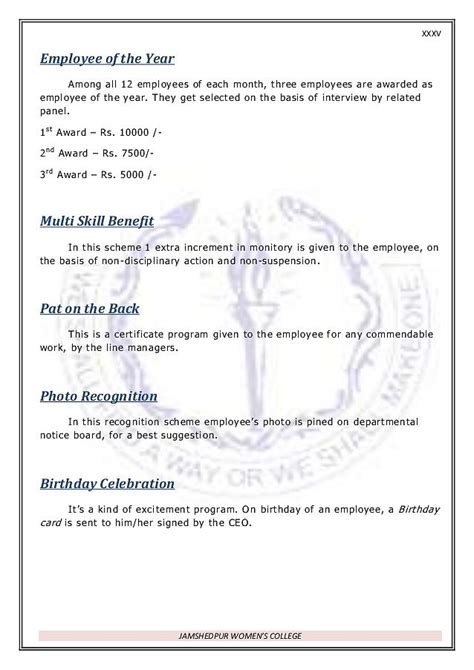 Employee Of The Month Criteria