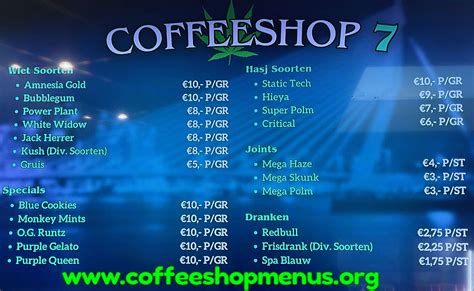 Seven Latest Menu Coffeeshopmenus Org