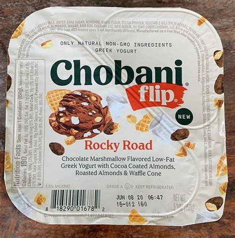 New Rocky Road Chobani Flips Yogurt Greek Yogurt Ingredients