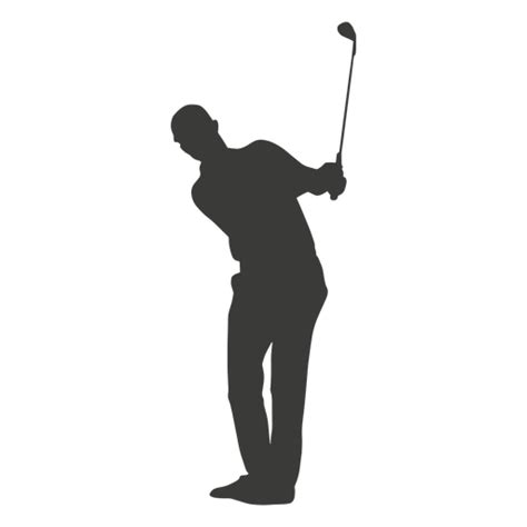 Design Png E Svg De Silhueta De Homem De Jogador De Golfe Para Camisetas