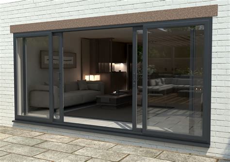 Part Q Mm Upvc Anthracite Grey Sliding Doors Fixed Sliding