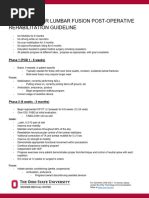 Acdf Post Op Rehab Protocol Guide Pdf Physical Therapy Neck