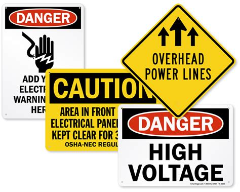 Printable Electrical Safety Signs