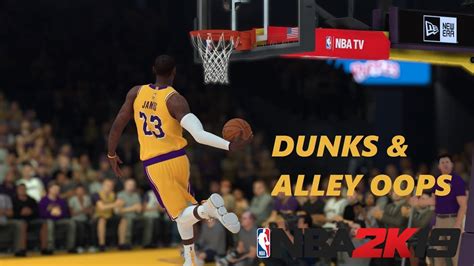 Nba K Dunks And Alley Oops Youtube