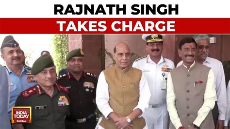 Rajnath Singh Takes Charge Of Defence Ministry Assumes Office Amid