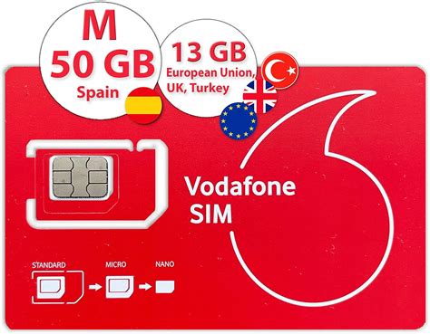 Vodafone M Carte Sim Pr Pay E Go En Espagne Et Go Dans Le Reste