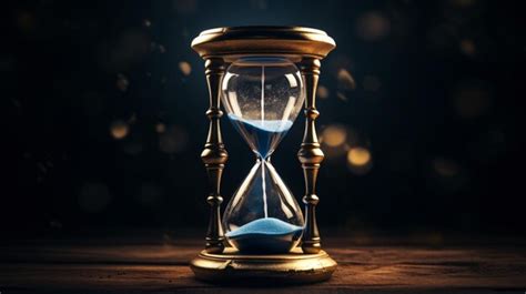 Premium AI Image Hourglass On Dark Background