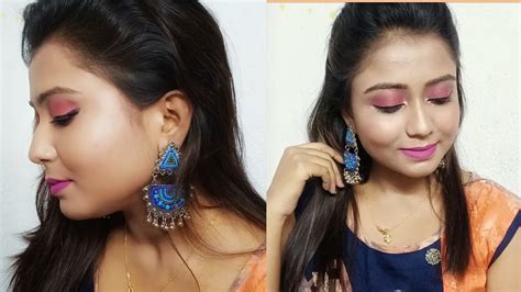 Makeup For Simple Traditional Girlswith Blue Gownfeel Beautiful