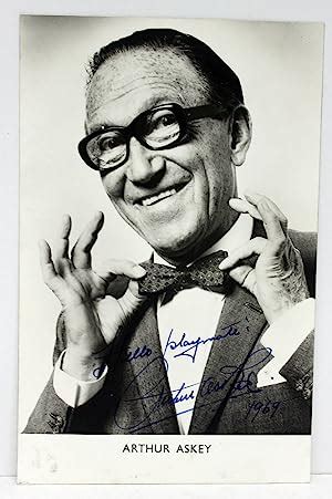 An Original Signed And Inscribed Photograph Card From Arthur Askey By