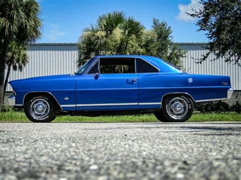 1967 Chevrolet Nova Ss 2281 Miles Blue 2 Door Hard Top 3 Speed