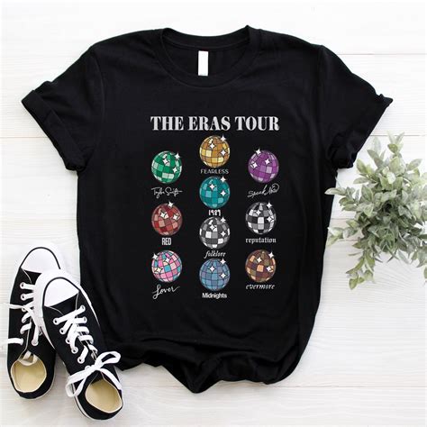 The Eras Tour Tshirts Ts Album Disco Ball Shirt Ta Inspire Uplift