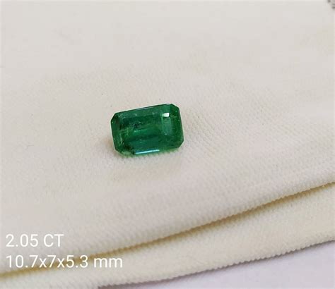 Green Emerald Panna Octogan Astrology Gemstone Ct For Jewellery