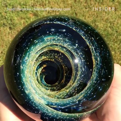 How Do You Make Galaxy Glass Orb Like A Swirling Galaxy Confined In A Glass Bulb As It Is