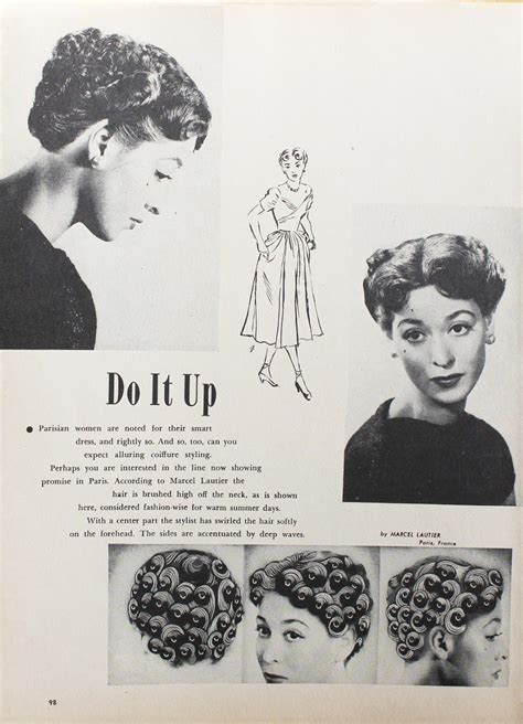 6 Pin Curl Setting And Styling Patterns From The 1950s Pin Curls Vintage Hairstyles 1950s