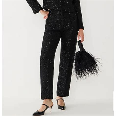 J Crew Pants Jumpsuits Jcrew Kate Straightleg Pant In Sequin