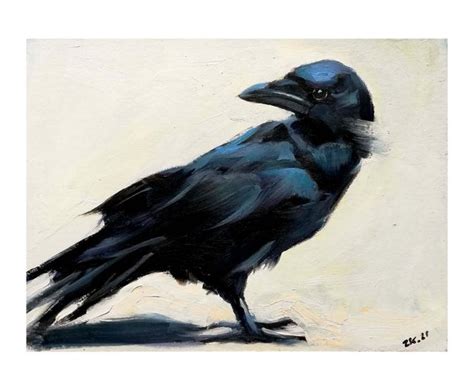 Abstract Crow Painting