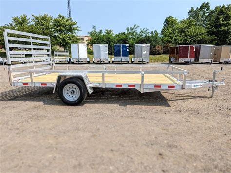 New 2025 Silver Ox Aluminum Trailers 7x14 Aluminum Utility Trailer Howell Michigan