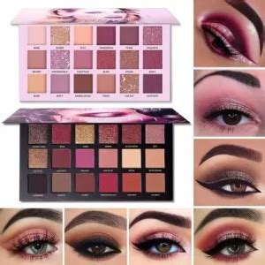 Glambelle Nude Eye Shadow Palette And Rose Gold Eyeshadow 36 G