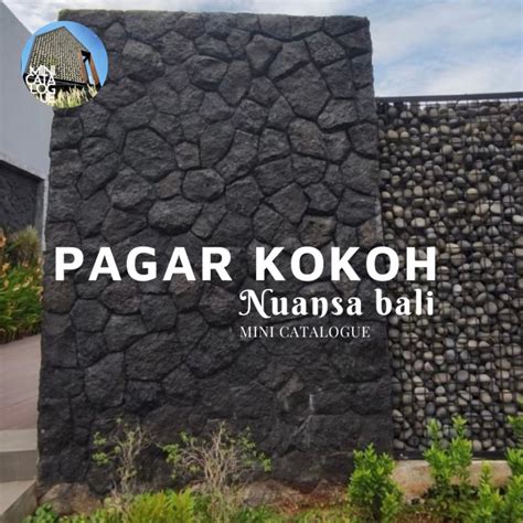 Jual Batu Alam Candi Hitam Random Nuansa Bali Kab Bekasi