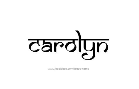 Carolyn Name Tattoo Designs