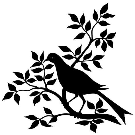 Bird On Branch Clip Art