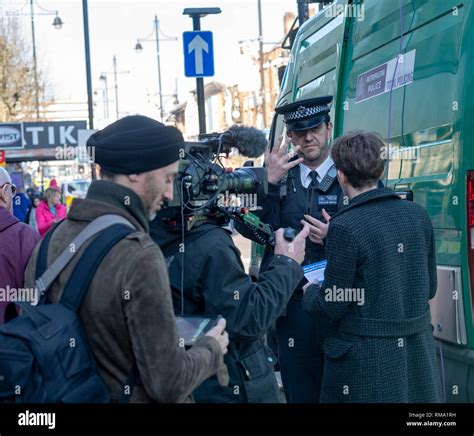 Metropolitan Police Live Facial Recognition Technology Hi Res Stock