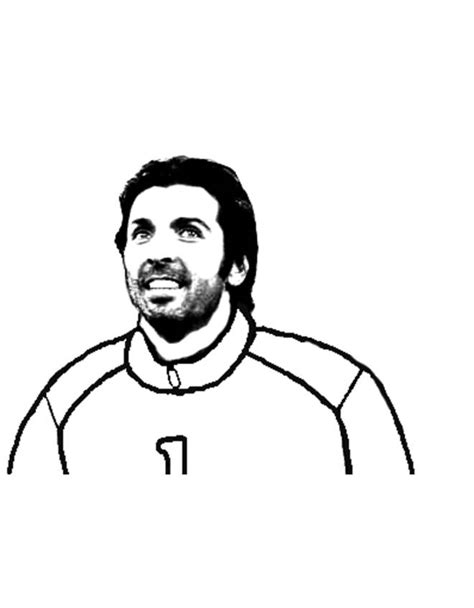 Disegno Di Gianluigi Buffon Da Colorare Per Bambini