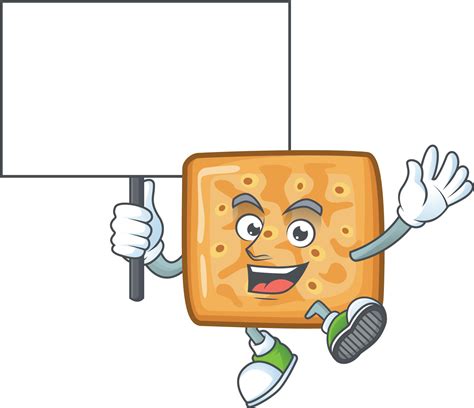 A cartoon character of crackers 20740691 Vector Art at Vecteezy