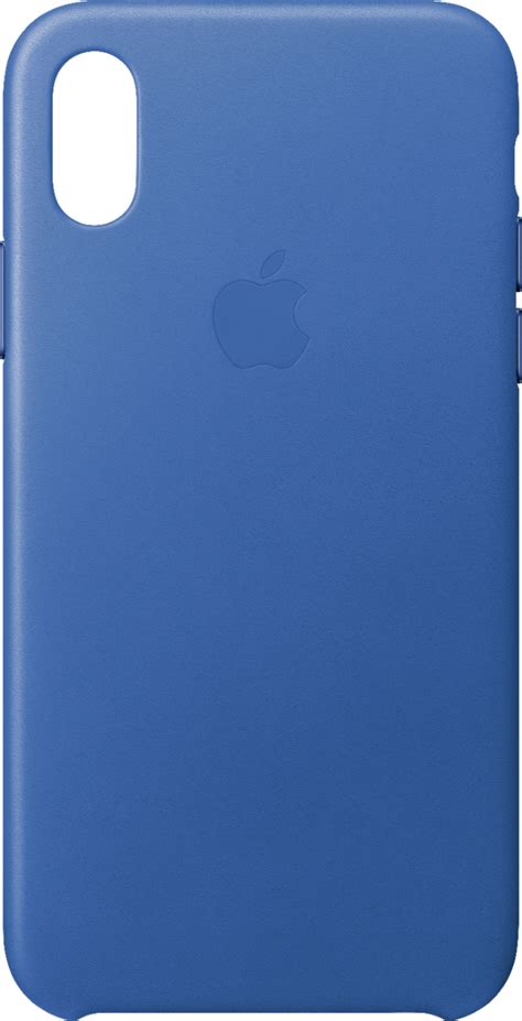 Apple Iphone X Leather Case Electric Blue