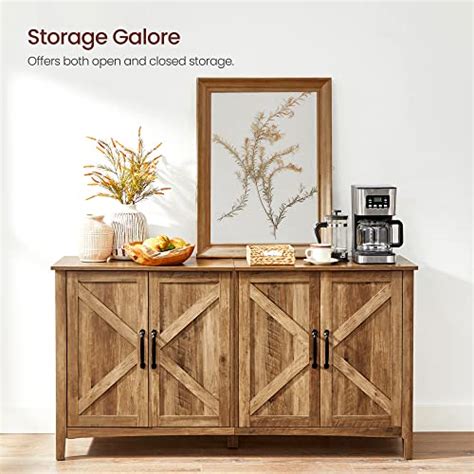 VASAGLE Buffet Cabinet Sideboard Credenza Kitchen Storage Cabinet