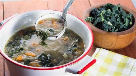 Deep Winter Minestra Beans And Greens Soup Recipe Rachael Ray Show