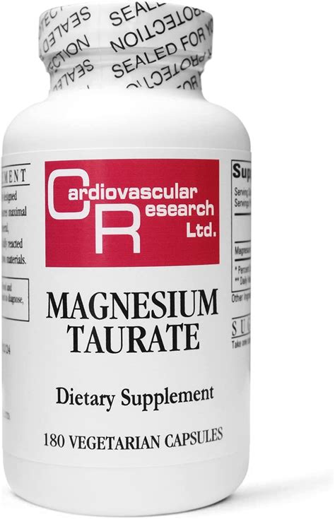 Cardiovascular Research Magnesium Taurate 125 Mg Creamy White 180