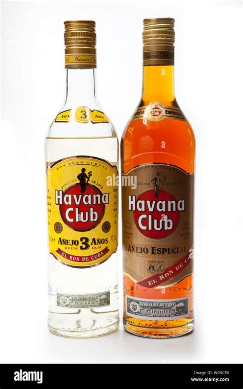 White and dark rum “Havana Club”, produced in Cuba Stock Photo - Alamy