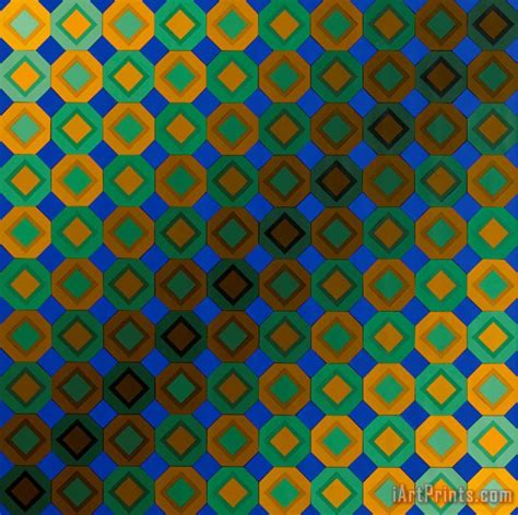 Victor Vasarely Zoeld Okta painting - Zoeld Okta print for sale