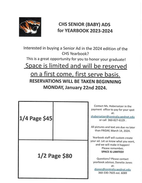 Senior Information – Students & Families – Centralia High School