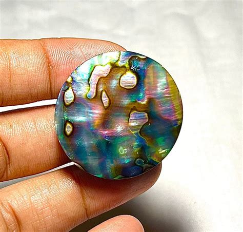 Very Gorgeous Abalone Shell Cabochons Natural Abalone Shall Gemstone