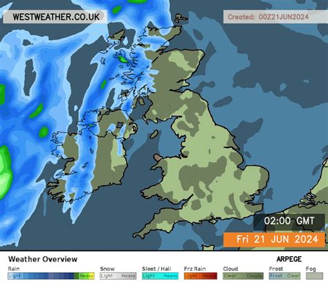 Weather Radar Live Uk Rainfall Radar 5 Minute Updates Westweather