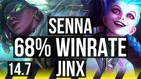 SENNA Rakan Vs JINX Thresh ADC 68 Winrate 16 3 18 EUW