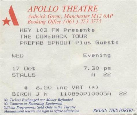 Manchester Apollo: October 17th, 1990 - Sproutology