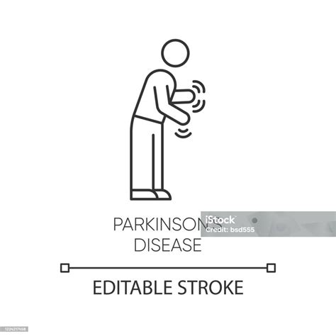 Parkinsons Disease Linear Icon Shaking Rigidity Parkinsonism