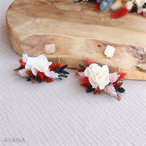 Bijoux de mariage Fleurs stabilisées et séchées AYANA Floral Design