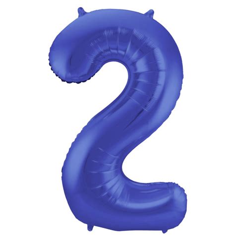 Ballon Chiffre Bleu Ballon G Ant Heureux Anniversaire