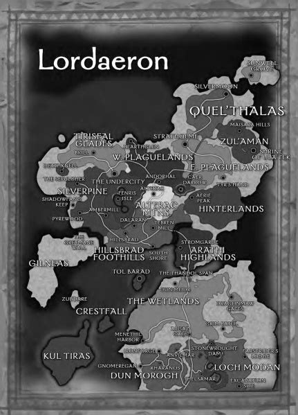 Lordaeron Kontynent Wowwiki