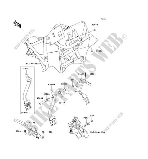 Pedale De Frein Levier Accelerateur Pour Kawasaki Mule X