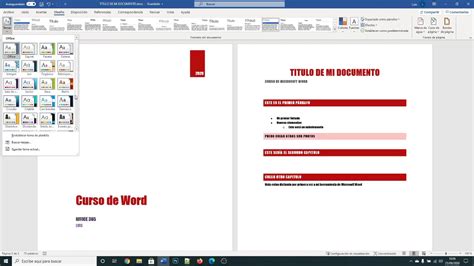 Microsoft Word Office Pesta A De Dise O Y Disposici N Youtube