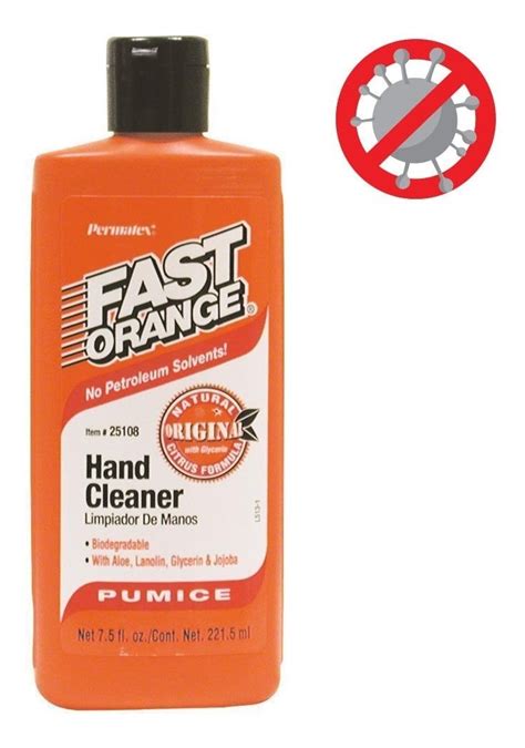 Crema Limpiadora De Manos Fast Orange Permatex Oz Ml Fisax