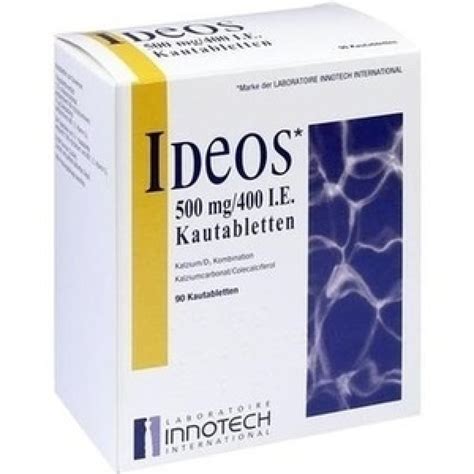 IDEOS 500 MG 400 I E KAUTABLETTEN 90 STUECK Schon Ab 23 EUR PZN 10210856