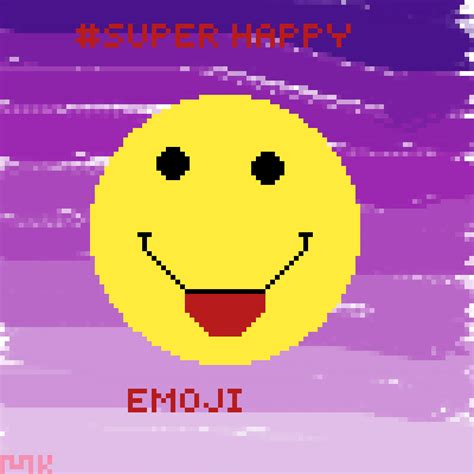 Pixilart - Super Happy Emoji by copper08