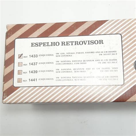 Espelho Retrovisor Fixo Lado Esquerdo Vw Gol Voyage Parati Saveiro