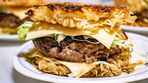 Simple Stay Home Recipes Instant Noodles Burger Under 30mins